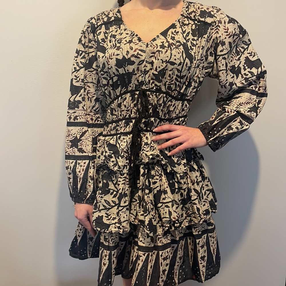 RUFFLE BOHO DRESS